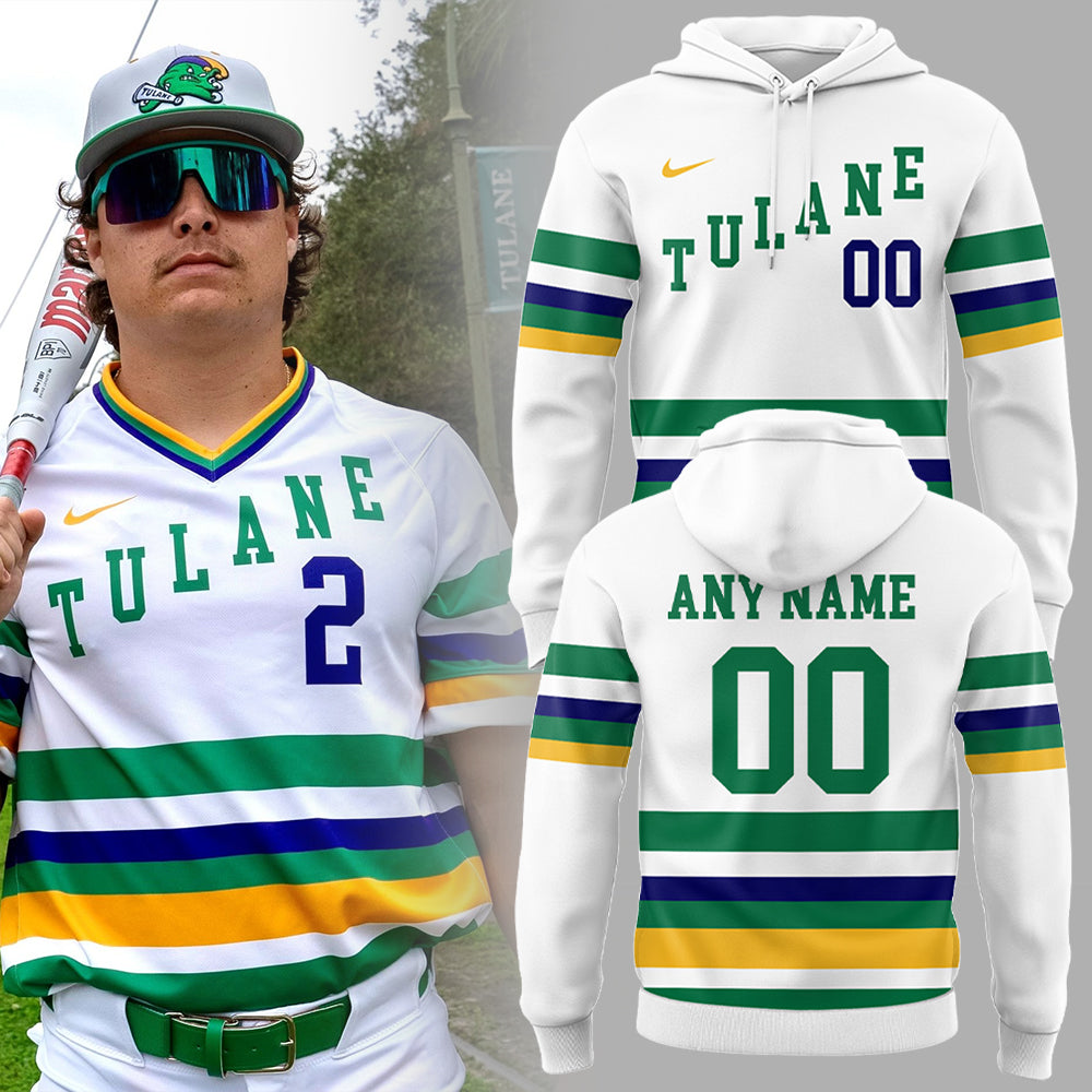 Tulane Baseball 2025 Limited "Mardi Gras 2025" Custom Hoodie-NG25021502
