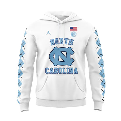 Limited Edition UNC Basketball White Version1 Hoodie -  - Carolina Tar Heels Shirt