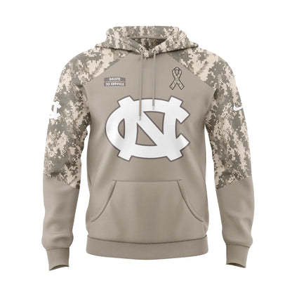 Limited Edition UNC Basketball Salute To Service Hoodie -  - Carolina Tar Heels Shirt