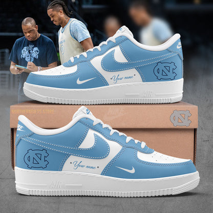 Limited Edition UNC Basketball Custom Name For Fans Shoes