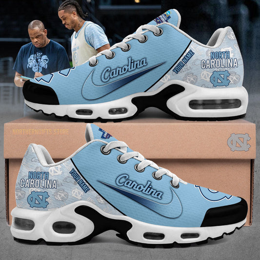 Limited Edition UNC Basketball Custom Name For Fans Shoes