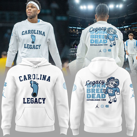Limited Edition UNC Basketball LEGACY BORN BRED DEAD Hoodie -  - Carolina Tar Heels Shirt