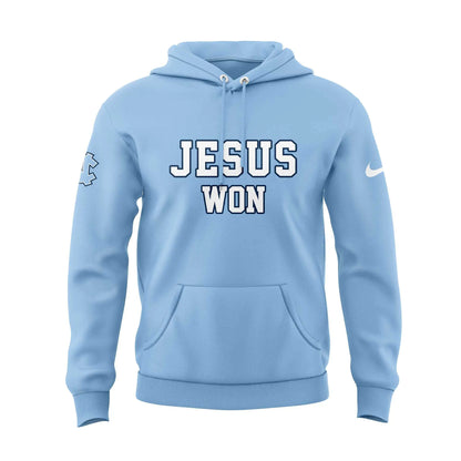 Limited Edition UNC Football JESUS WON Hoodie -  - Carolina Tar Heels Shirt