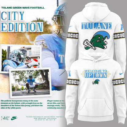 Limited Edition Tulane Football City Edition #UptownFootball Hoodie-PA102225003