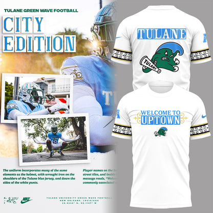 Limited Edition Tulane Football City Edition #UptownFootball Shirt-PA102225004
