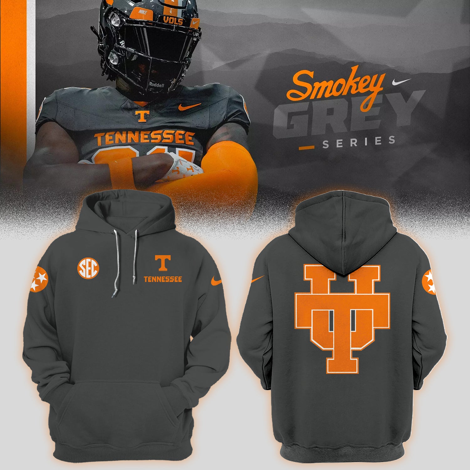 Tennessee Volunteers Football 2024 'Smokey Grey' Series Limited Hoodie-PU07142411101