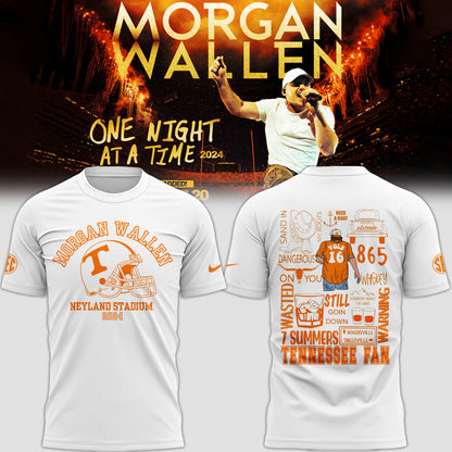 Tennessee Volunteers NCAA 2024 Nike Limited Tennessee x Morgan Wallen White T-Shirt-PU092324330