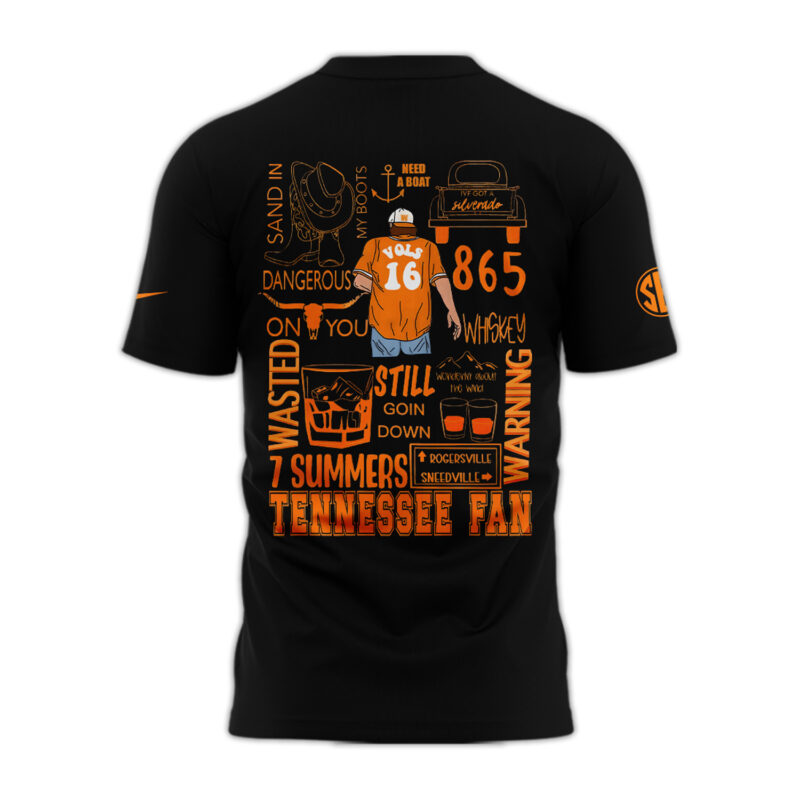 Tennessee Volunteers NCAA 2024 Nike Limited Tennessee x Morgan Wallen Black T-Shirt-PU092324331