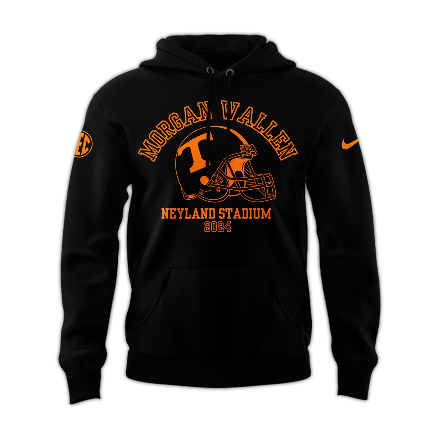 Tennessee Volunteers NCAA 2024 Nike Limited Tennessee x Morgan Wallen Black Hoodie-PU092324364