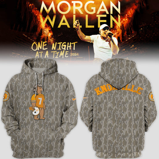 Limited Edition Tennessee x Morgan Wallen Camo Knoxville Mossy Oak Vintage Hoodie-PU092724501
