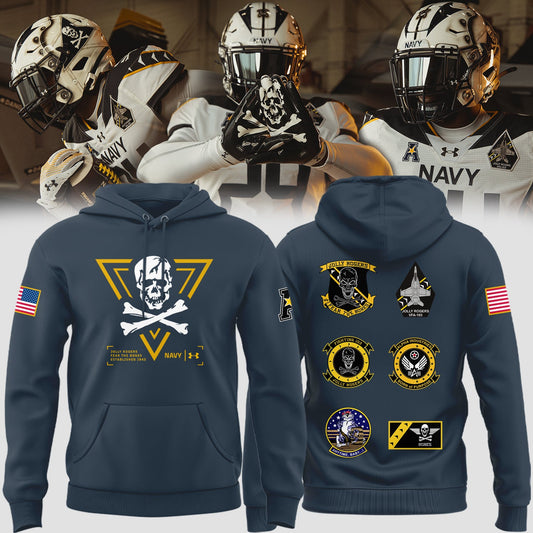 Special New Jolly Rogers Navy FB Hoodie