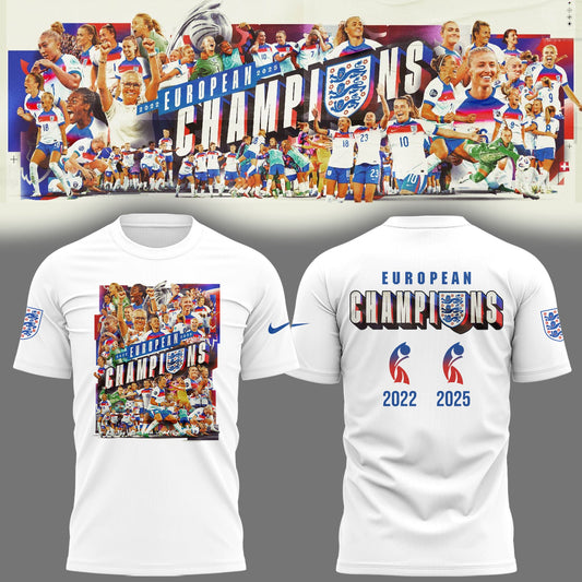 Limited Edition ENGLAND Soccer Women’s EURO 2025 TShirt