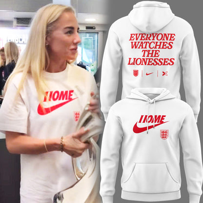 Limited Edition ENGLAND Soccer NK Home Lionesses Hoodie