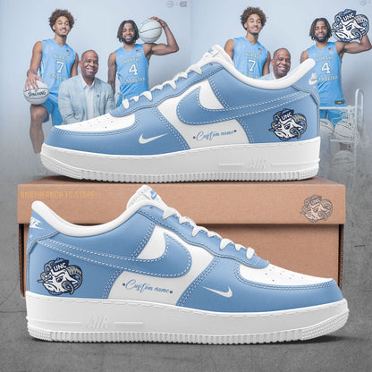 Limited Edition UNC Basketball Custom Name For Fans Shoes