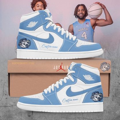 Limited Edition UNC Basketball Custom Name For Fans Shoes