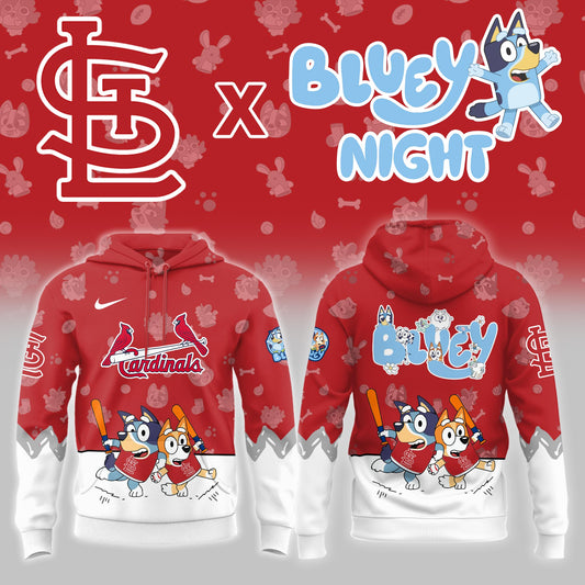 St.Louis Cardinals Bluey Night Game Limited Hoodie