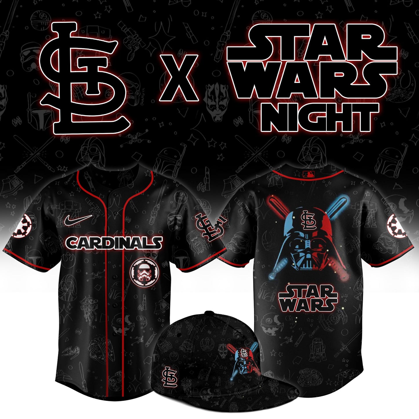 St.Louis Cardinals 2025 Star Wars Night Limited Jersey