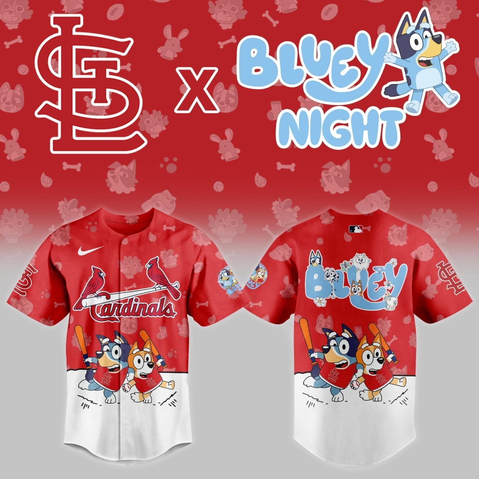St.Louis Cardinals 2025 Bluey Night Game Limited Jersey