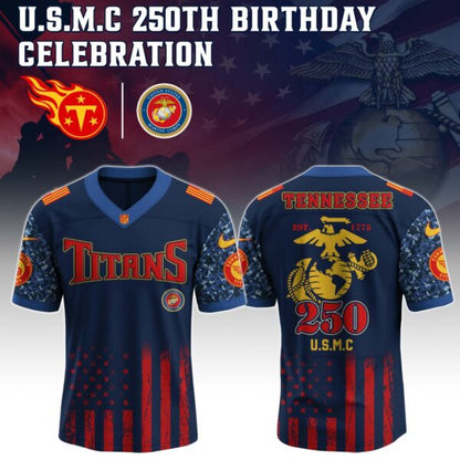 Tennessee Titans x U.S.M.C 250TH Birthday Special Edition Jersey - Tycheco