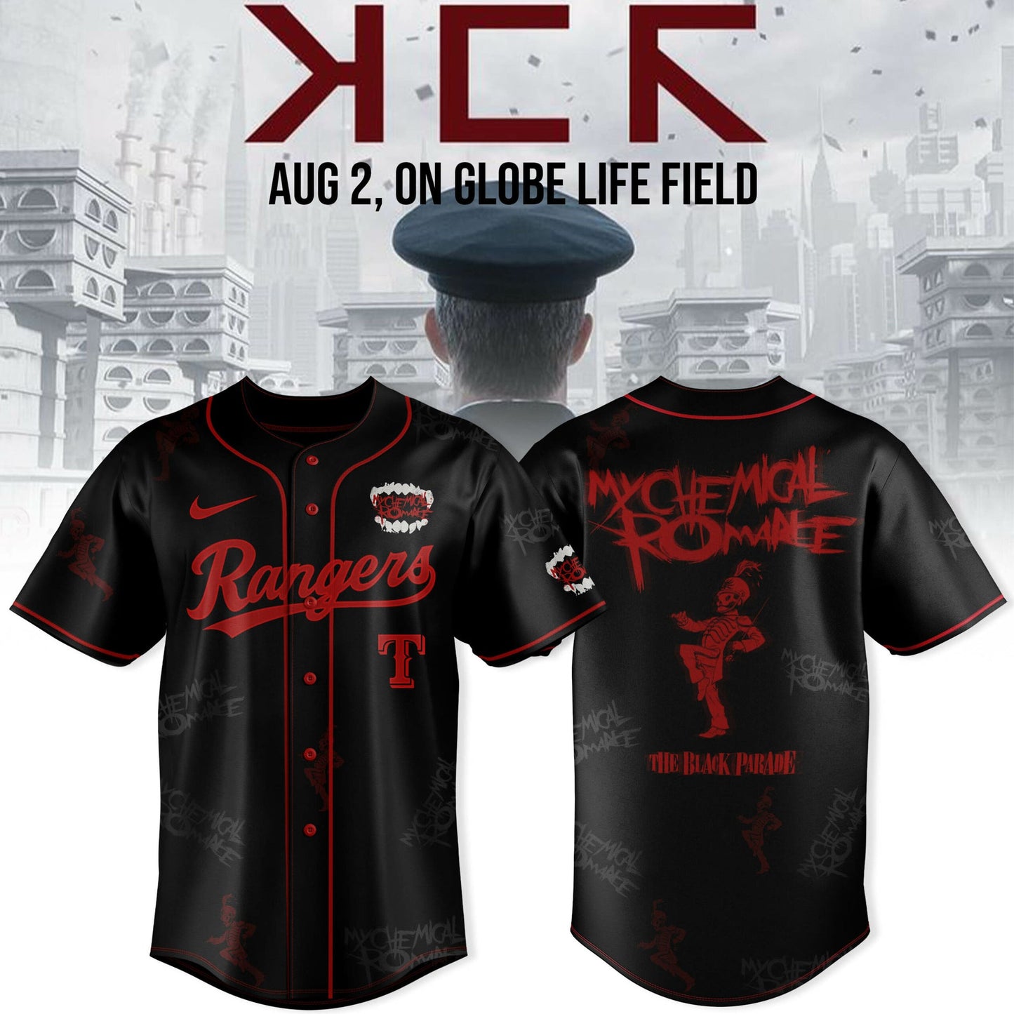 Texas Rangers x Long Live The Black Parade – My Chemical Romance
