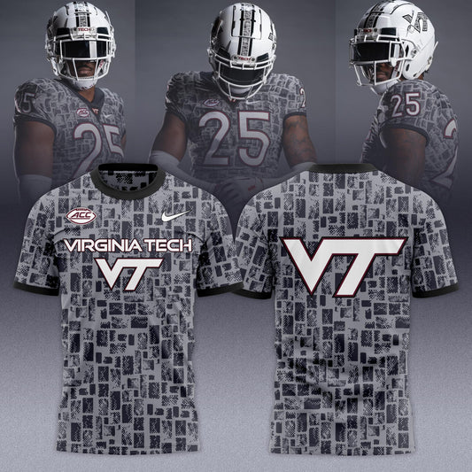 Virginia Tech Hokies 2025 Gray Camo Limited Edition T-shirt