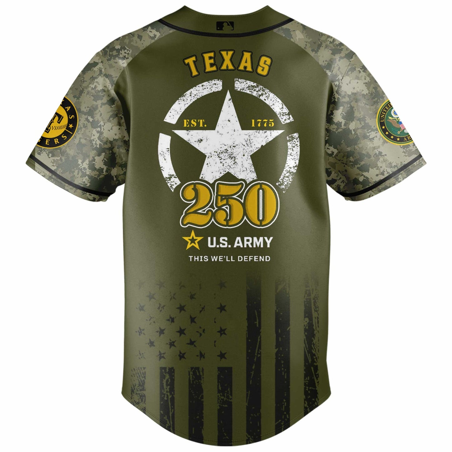 Texas Rangers x 250 U.S. ARMY Jersey 03