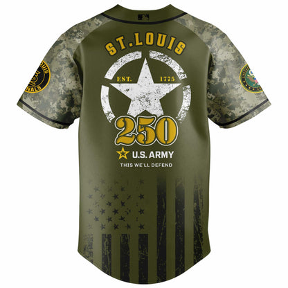 St.Louis Cardinals MLB x 250 U.S. ARMY Jersey 03