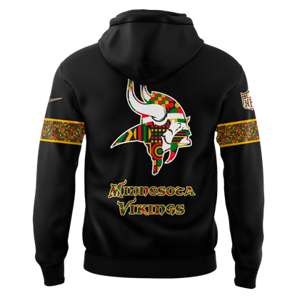 Limited Edition Minnesota Vikings x Black History Month Hoodie Gift For Fan 2025