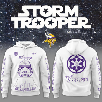 Limited Edition Minnesota Viking x Storm Trooper Hoodie 2024