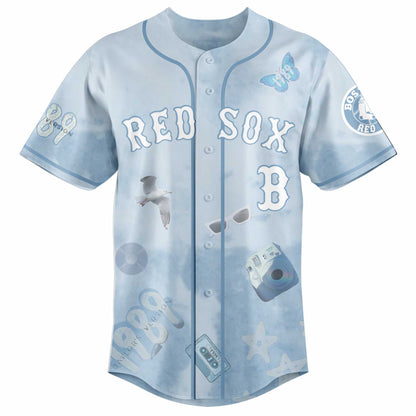 BOS 1989 Sky Blue Baseball Jersey
