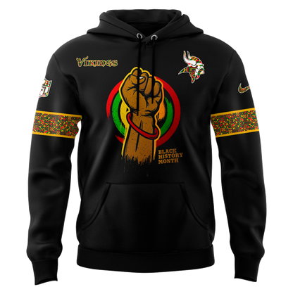 Limited Edition Minnesota Vikings x Black History Month Hoodie Gift For Fan 2025