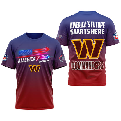 Washington Commanders | Premium American Fest 2025 3D Shirt TD