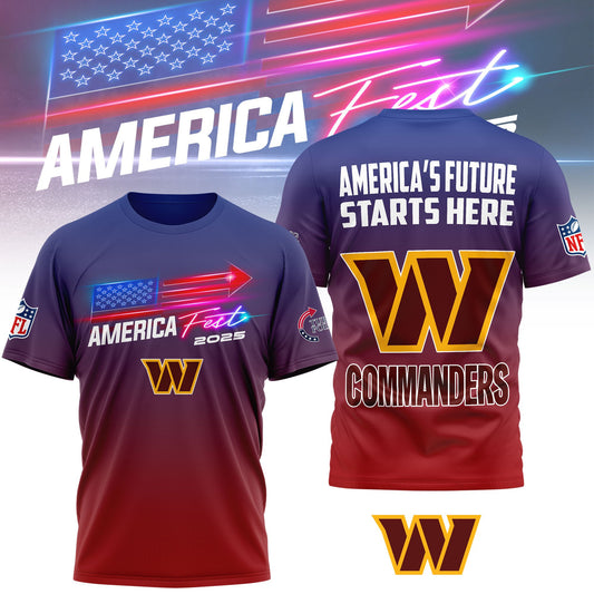Washington Commanders | Premium American Fest 2025 3D Shirt TD