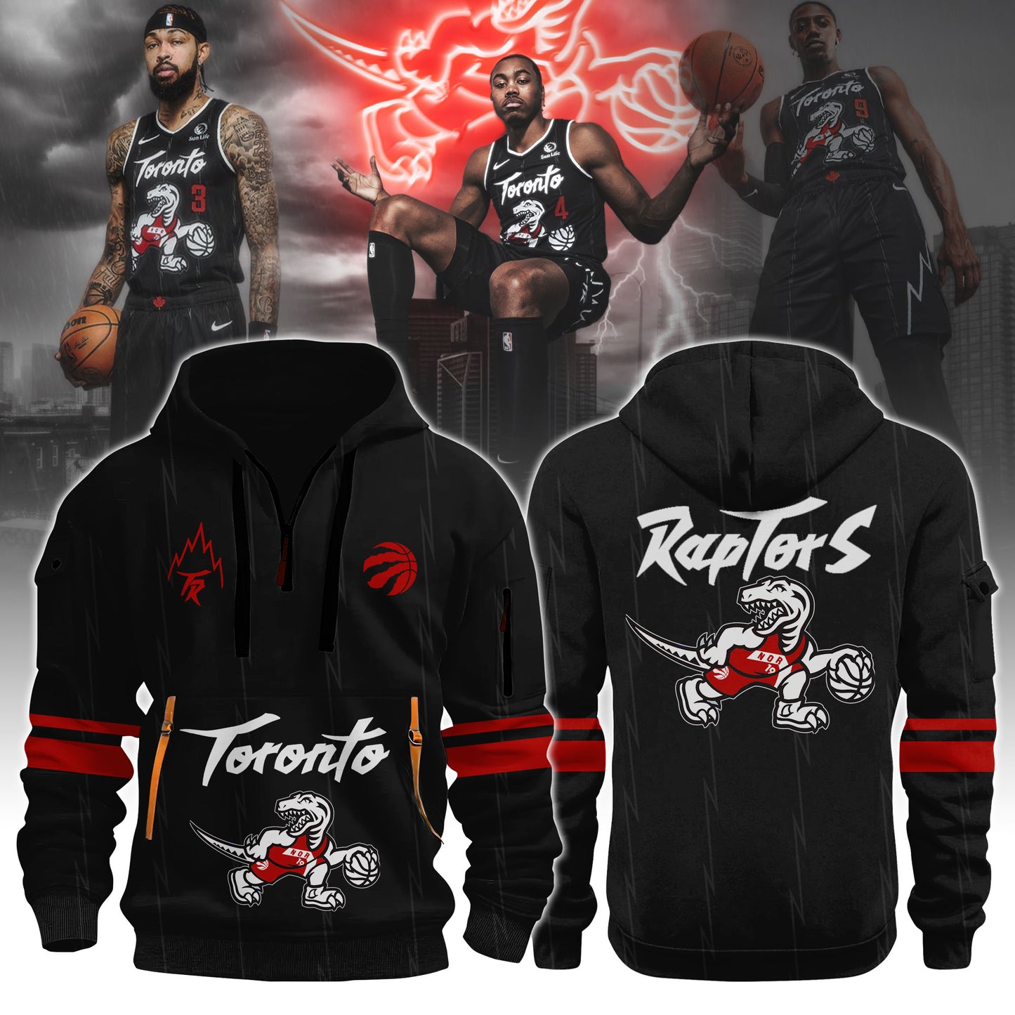 Unisex Raptors 2025 City Edition Pocket Hoodie