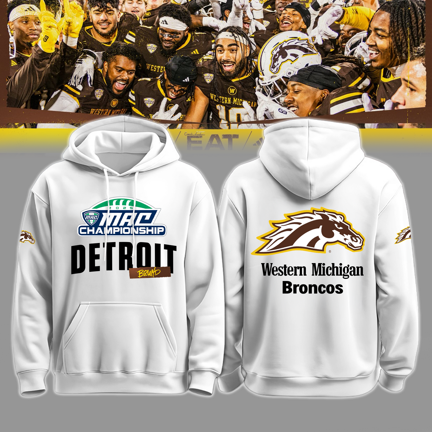 THE BRONCOS ARE DETROIT BOUND!