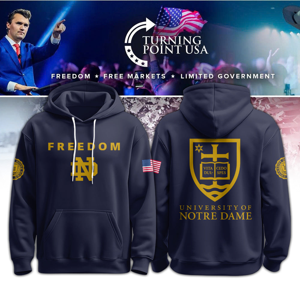 .     Notre   Dame Campus Freedom Hoodie