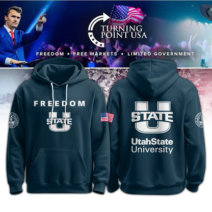 Limited Edition Utah State University x Turning Point USA Hoodie
