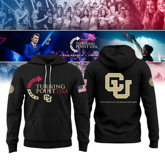 University of Colorado Boulder x Turning Point USA 2025 Hoodie