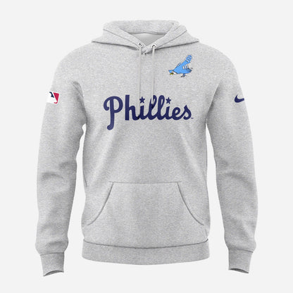 Limited Edition Grey Blue Jay Logo 40's Hoodie For Fans