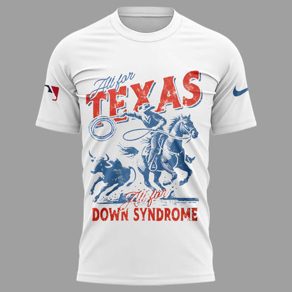Texas Rangers Foundation on Down syndrome Awareness Day T-Shirt 2025