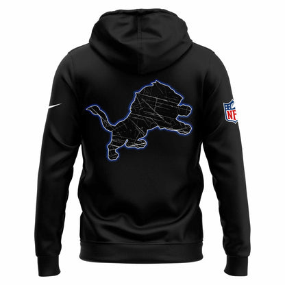 Detroit Lions Skull Hoodie (Black)