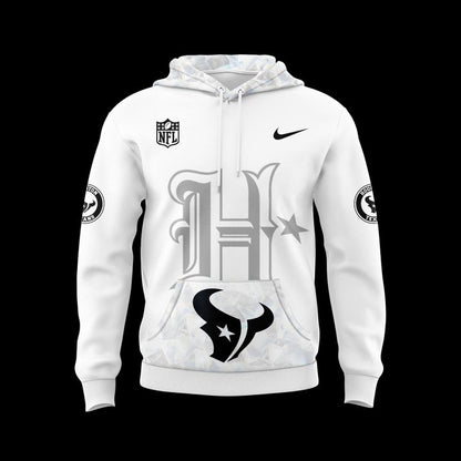 Limited edition Houston Texans Icy White Hoodie 2025