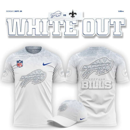 Buffalo Bills "White Out" T-shirt-V2