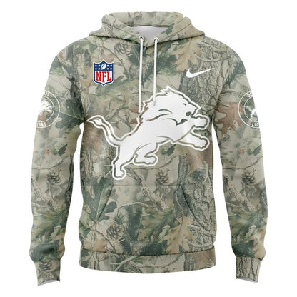 Limited Edition Detroit Lions Hunting New 2025-26 Hoodie