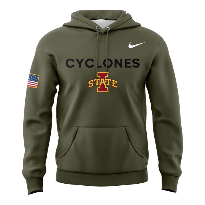 Limited edition Veterans Day hoodie from the Iowa State Wrestling