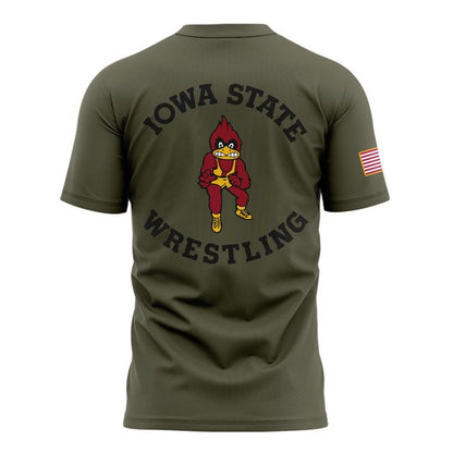 Limited edition Veterans Day t-shirt from the Iowa State Wrestling.