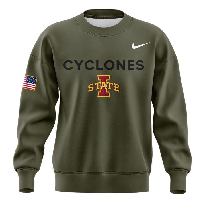 Limited edition Veterans Day sweatshirt from the Iowa State Wrestling