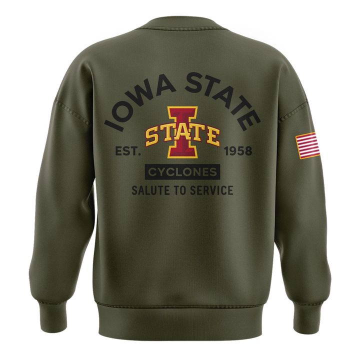 Limited edition Veterans Day sweatshirt from the Iowa State Wrestling