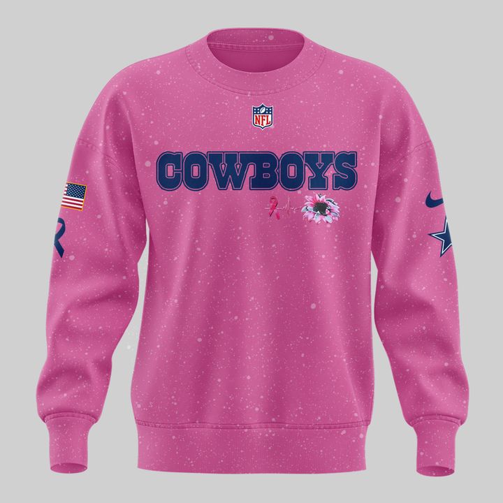 Limited Edition Dallas Cowboys Breast Cancer Awareness Pink Sweat 2025