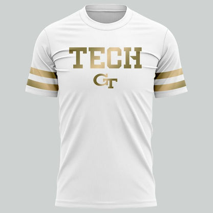 Special New Georgia Tech Football Whites Uniform T-Shirt